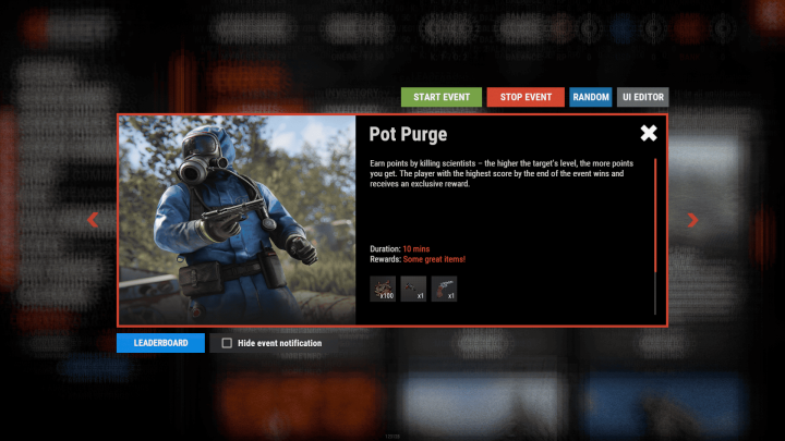 MultiEvents (Pack 2) - Plugin sold separately. Bundle available. 2 Rust MultiEvents (Pack 2) - Plugin sold separately. Bundle available. All Products