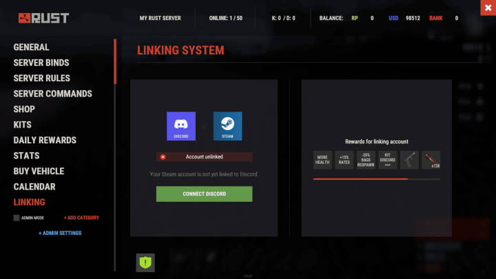 Rust Linking System All Products