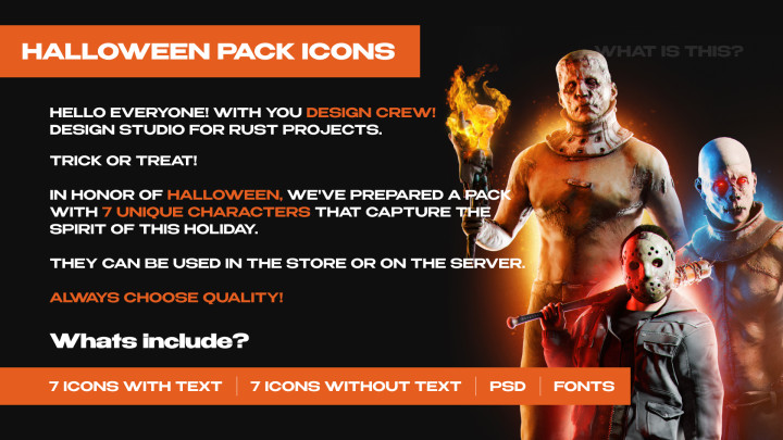 HALLOWEEN PACK ICONS / PSD 1 Rust HALLOWEEN PACK ICONS / PSD All Products