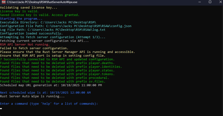 Rust RSAW V1.2.4 stable- Rust Server Auto Wipe All Products