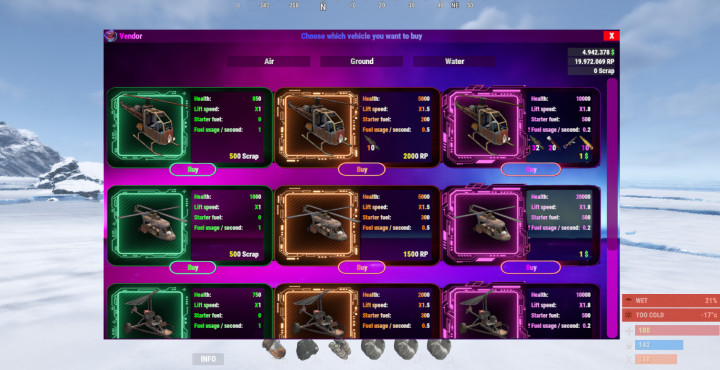 Rust Vehicle Vendor All Products