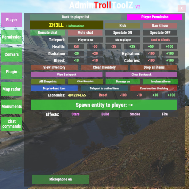 Rust Admin Troll Tool Z All Products