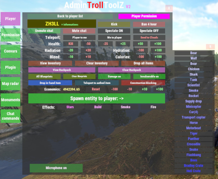 Rust Admin Troll Tool Z All Products