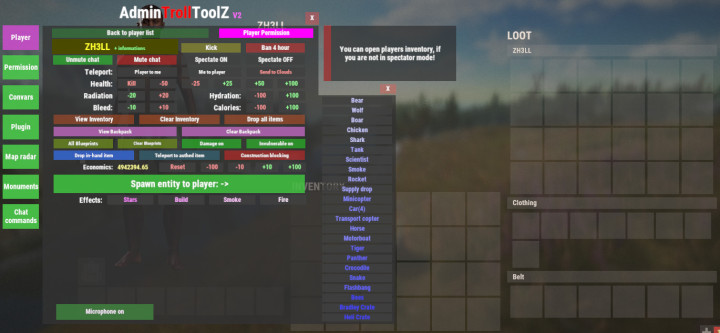 Rust Admin Troll Tool Z All Products