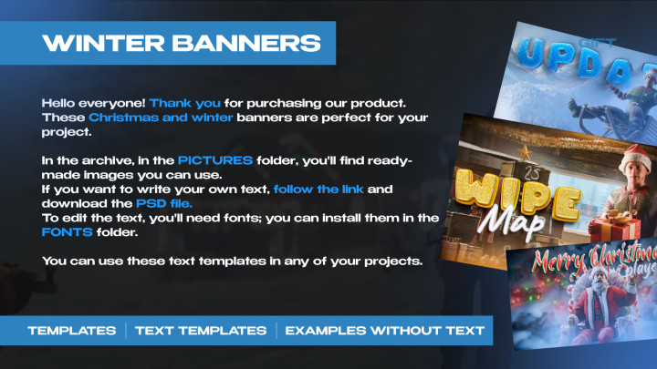 Rust WINTER BANNERS / TEMPLATE PSD All Products