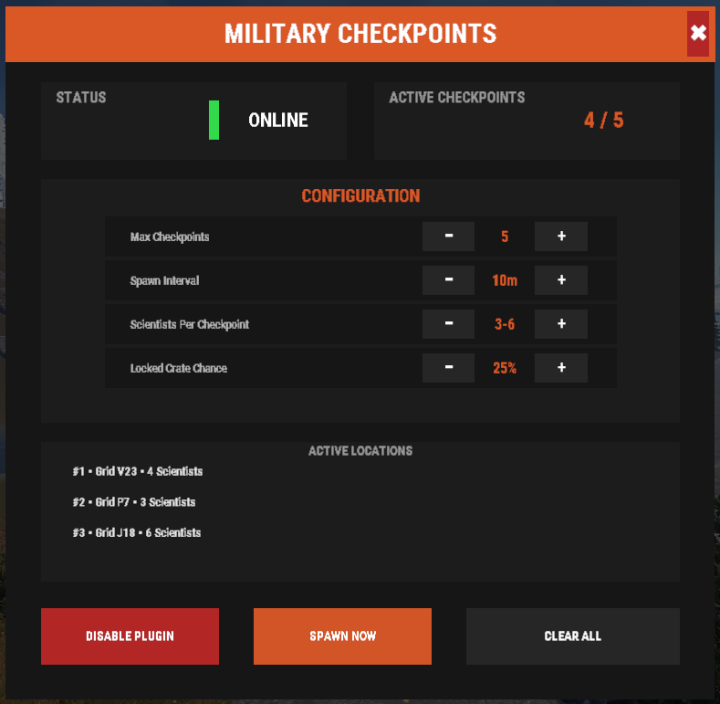 Rust Military Checkpoints Prefabs