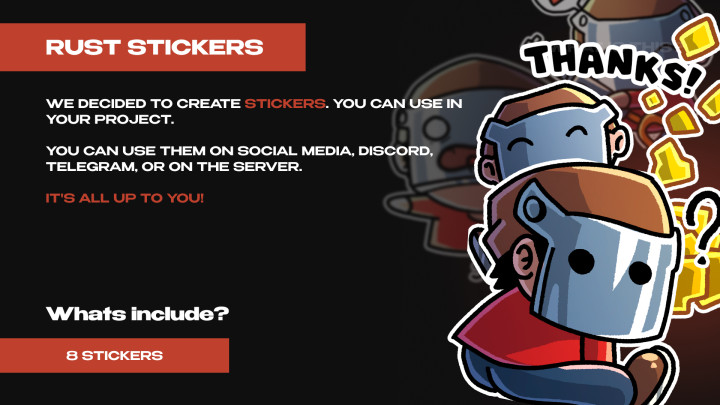 Rust RUST STICKERS/EMOJIS All Products