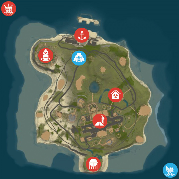 Rust One Grid Airfield 1250K Custom Map All Products