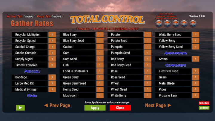 Rust Total Control All Products
