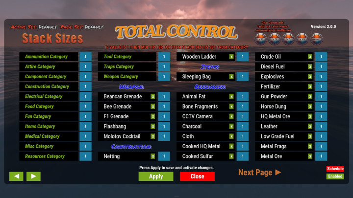 Rust Total Control All Products