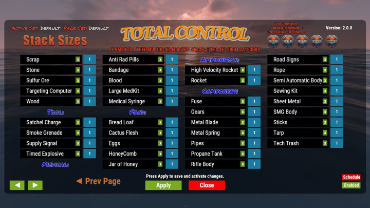 Rust Total Control All Products