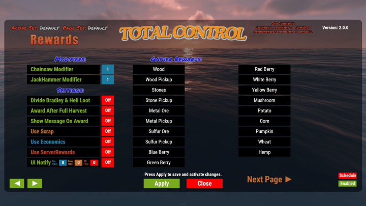 Rust Total Control All Products