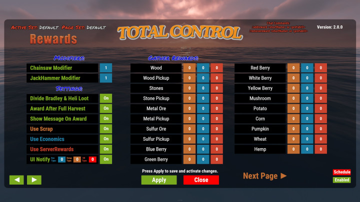 Rust Total Control All Products
