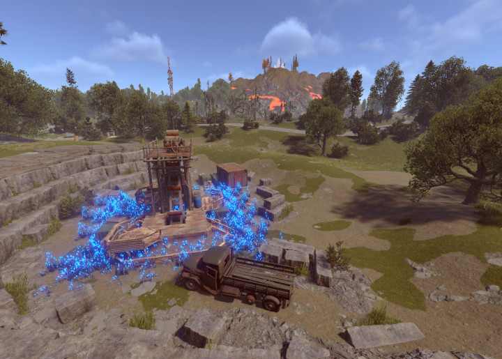 Rust Volcano Island One Grid 1650K Custom Map All Products