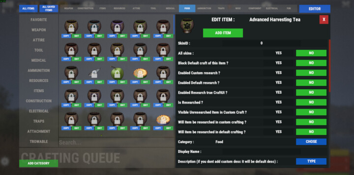 Research & Craft System 9 Rust Research & Craft System All Products