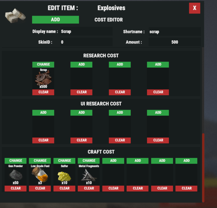 Research & Craft System 16 Rust Research & Craft System All Products