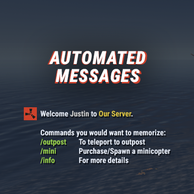 Automated Messages Rust Plugin - Lone Design