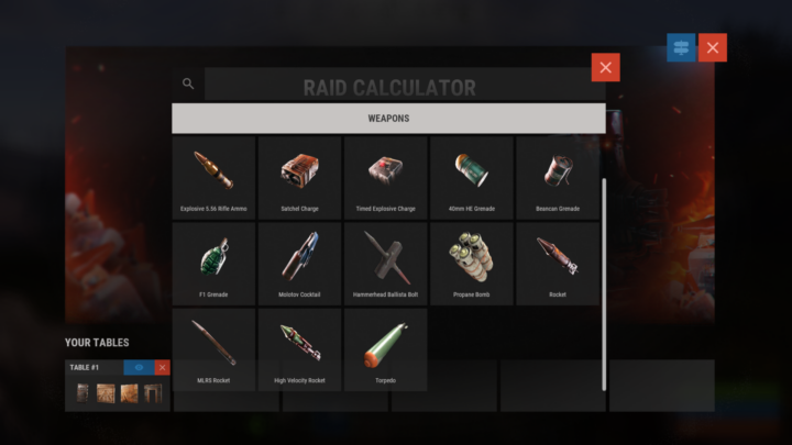 Raid Calculator 4 Rust Raid Calculator All Products