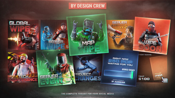 Rust SOCIAL BANNERS / PSD All Products
