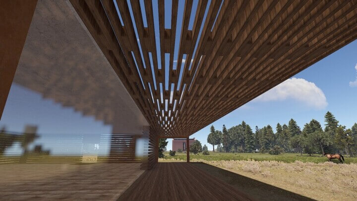 Rust Modern Beach House | Place For Building Prefabs