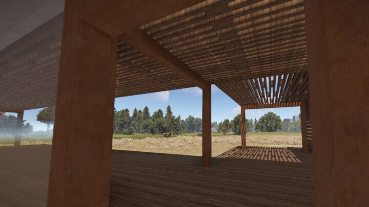 Rust Modern Beach House | Place For Building Prefabs